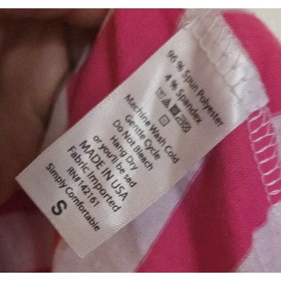 Lularoe Irma Tunic Pink & White Striped Size S Small Oversized Top Shirt Comfy - Picture 9 of 11